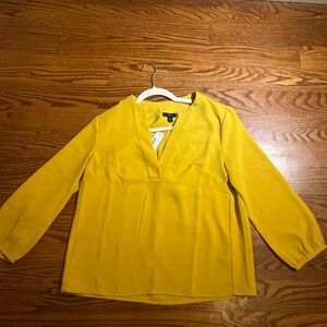 JCREW yellow blouse